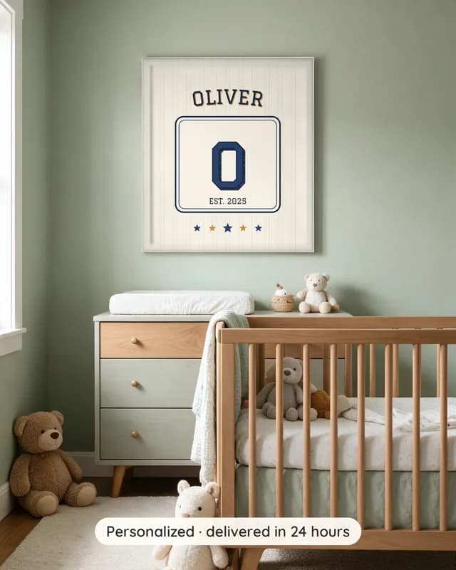 Custom Name Print (Boy) printable wall art preview