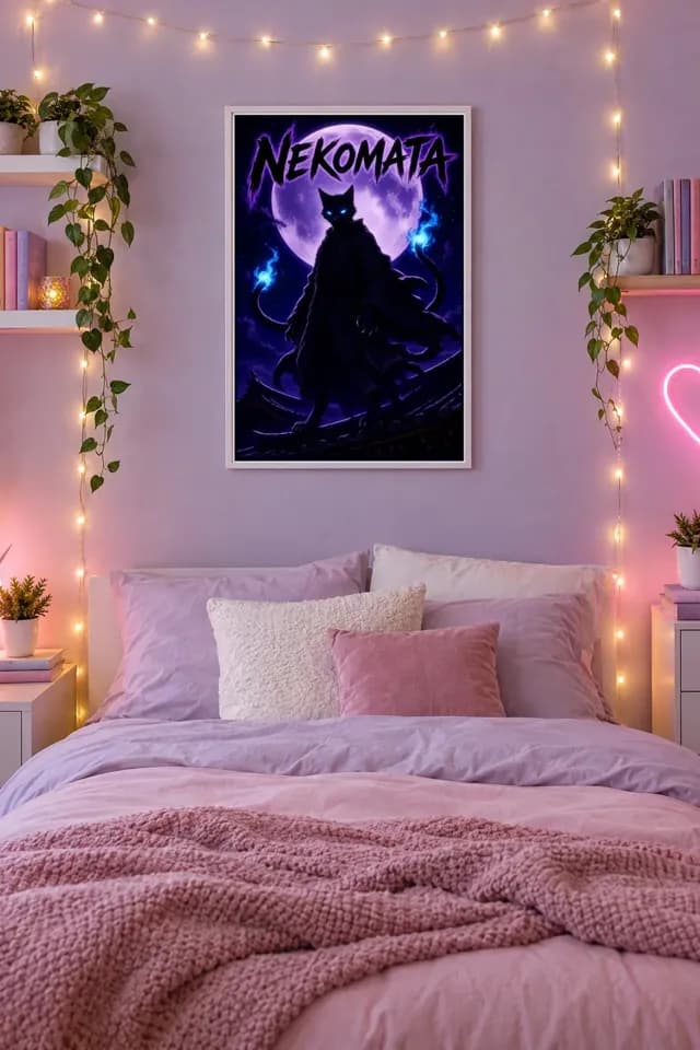 Nekomata printable wall art preview