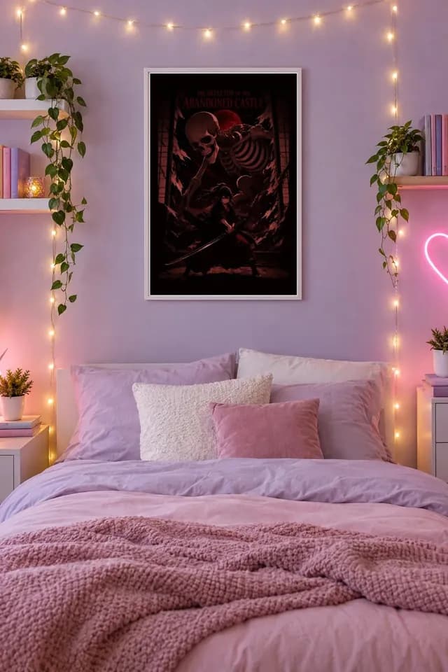 Skeleton of The Abandoned Castle printable wall art preview